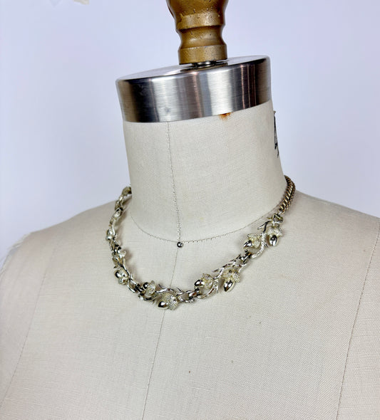 Vintage 1950s Signed Coro Necklace & Earring Set