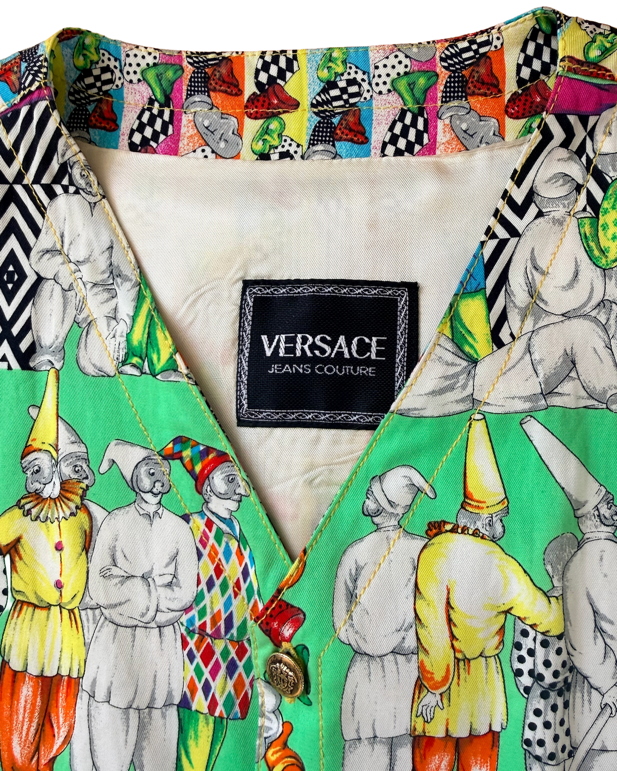 Vintage 1990s Versace Jeans Couture Vest Size Medium