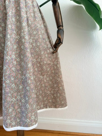 Vintage 1970's Gunne Sax Floral Print Prairie Dress Size 7