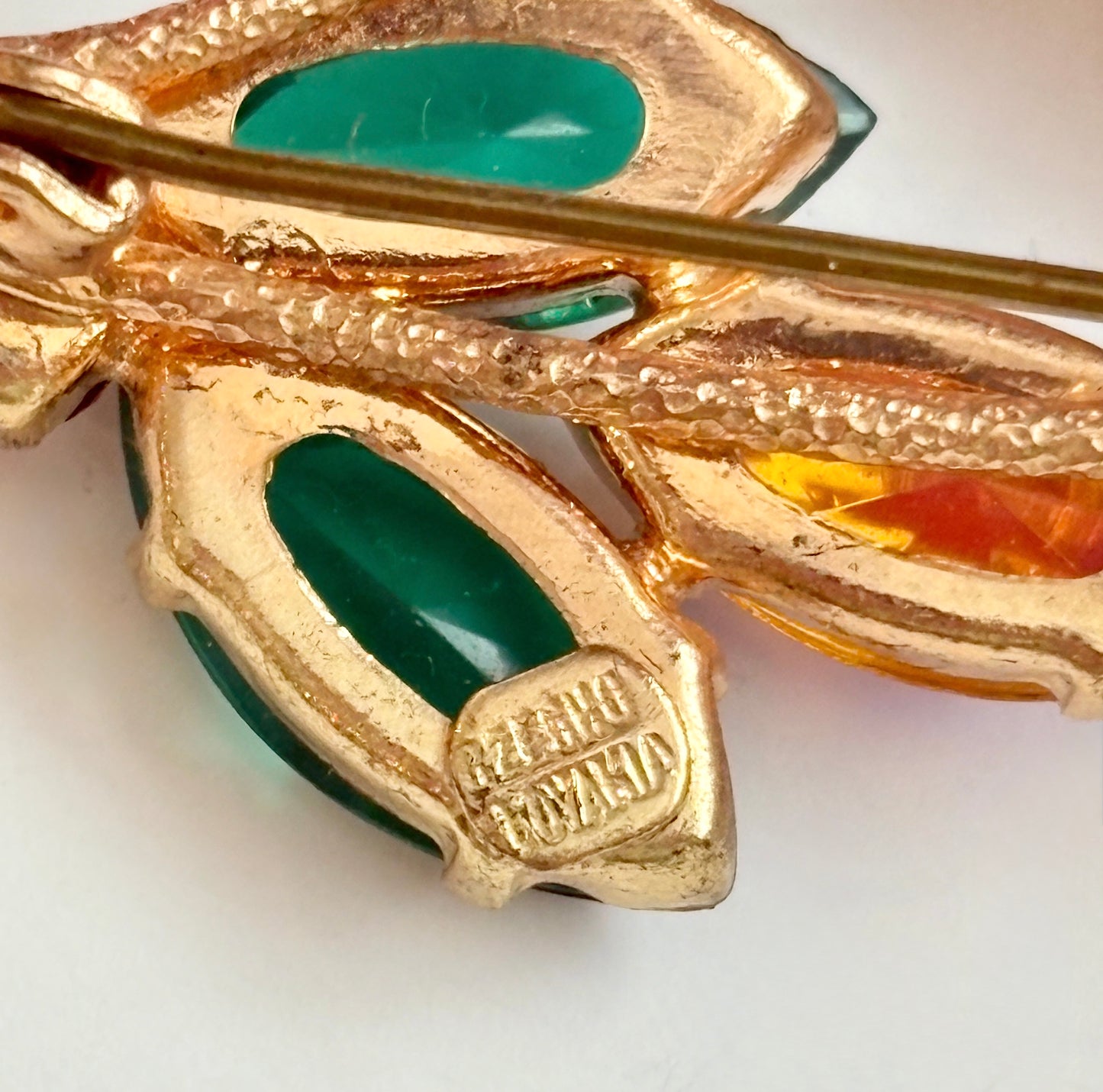 Vintage 1950s/1960s Czechoslovakian Brooch and Earring Set