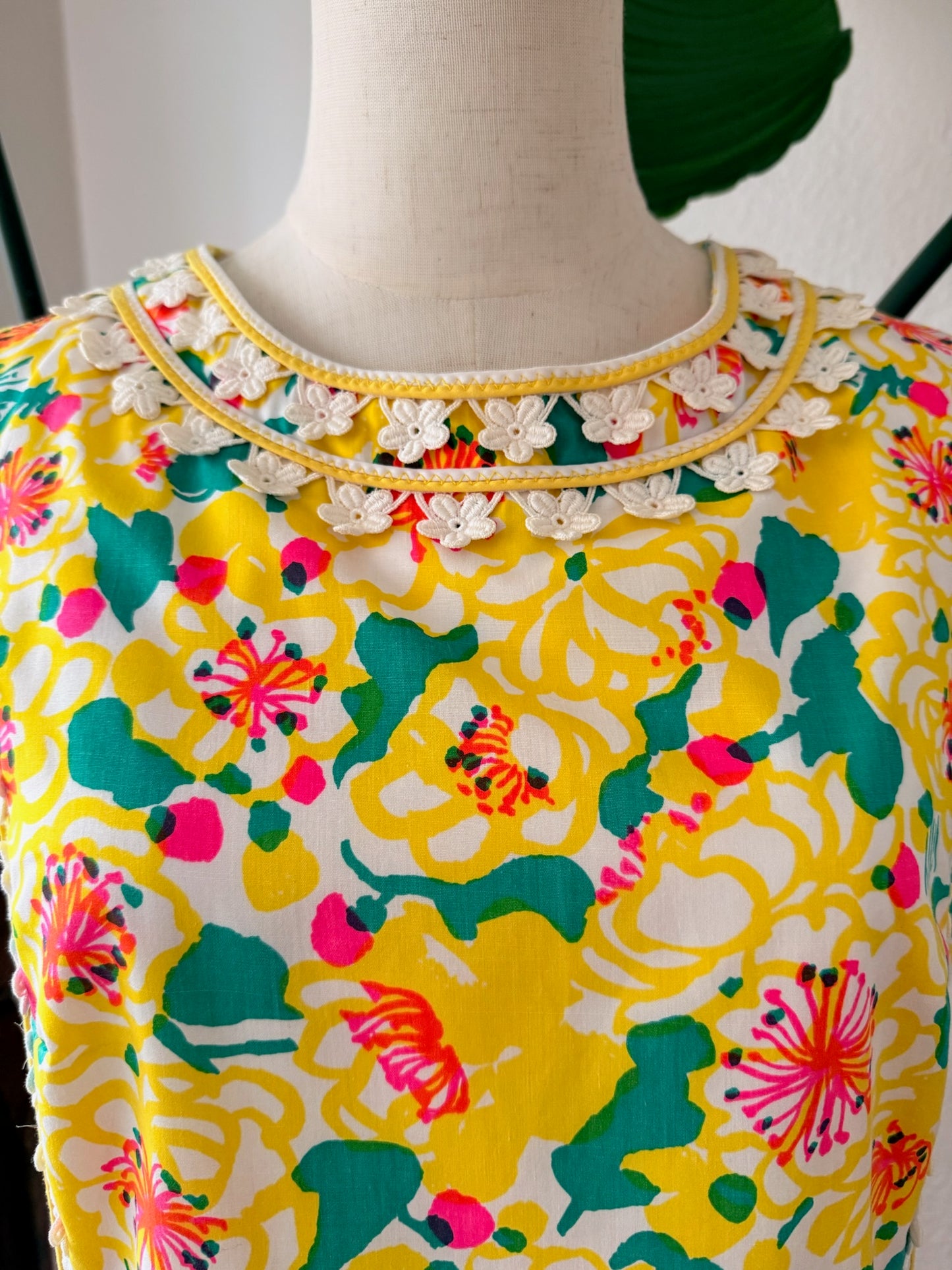 Vintage Late 1960s Lilly Pulitzer Printed Dress Size Medium