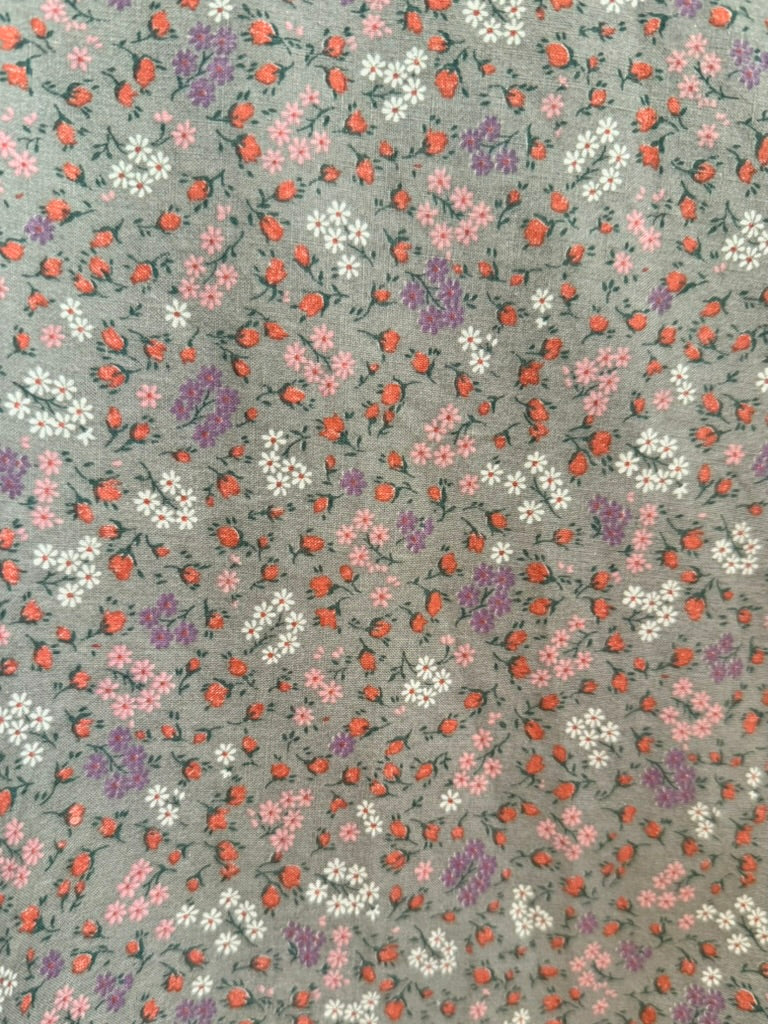 Vintage 1970's Gunne Sax Floral Print Prairie Dress Size 7