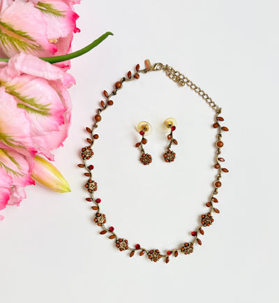 Contemporary, Christina Collection Necklace and Earring Set