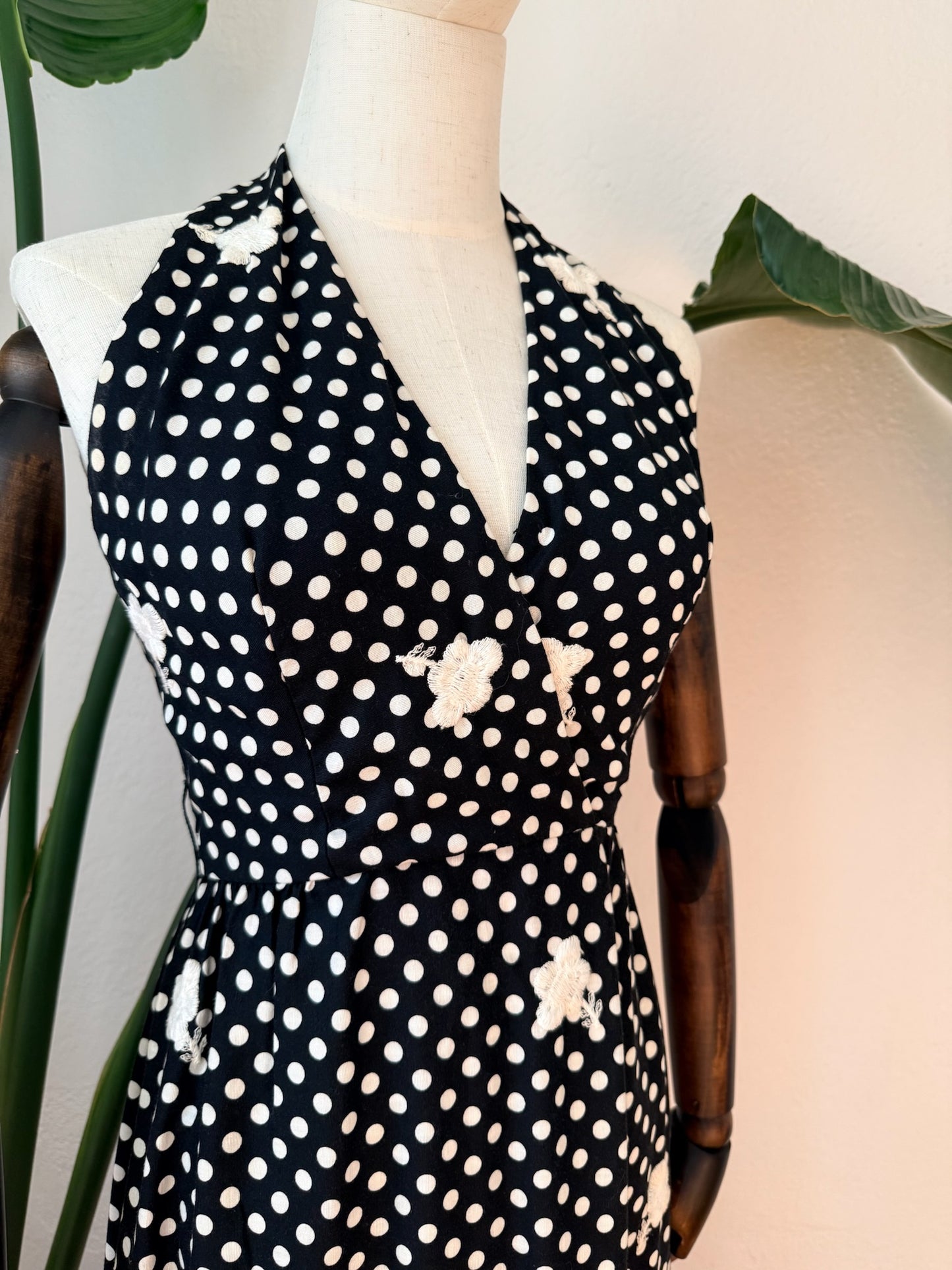 Vintage 1970s Morton Myles for Malcolm Charles Maxi Dress, Size Small