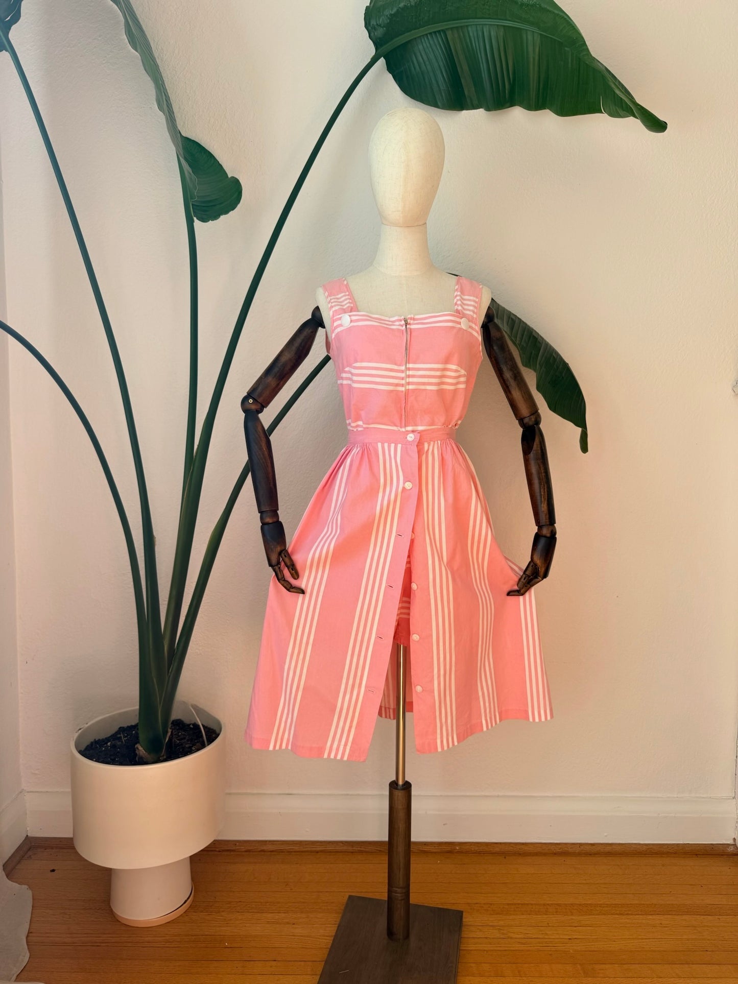 Vintage 1950s Play Set, Romper & Skirt, Size Small