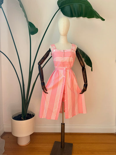 Vintage 1950s Play Set, Romper & Skirt, Size Small
