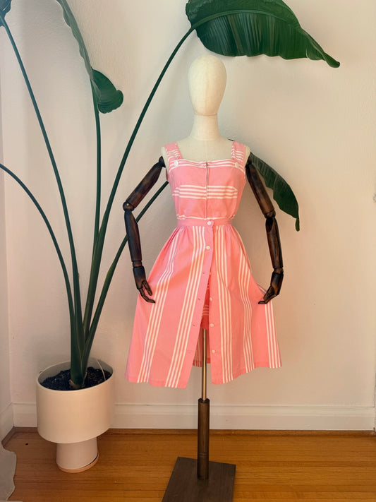 Vintage 1950s Play Set, Romper & Skirt, Size Small