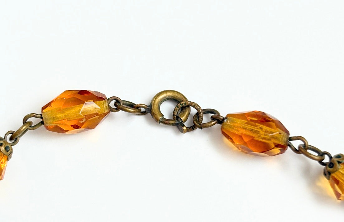 Vintage 1920s/1930s Signed Czechoslovakia Necklace
