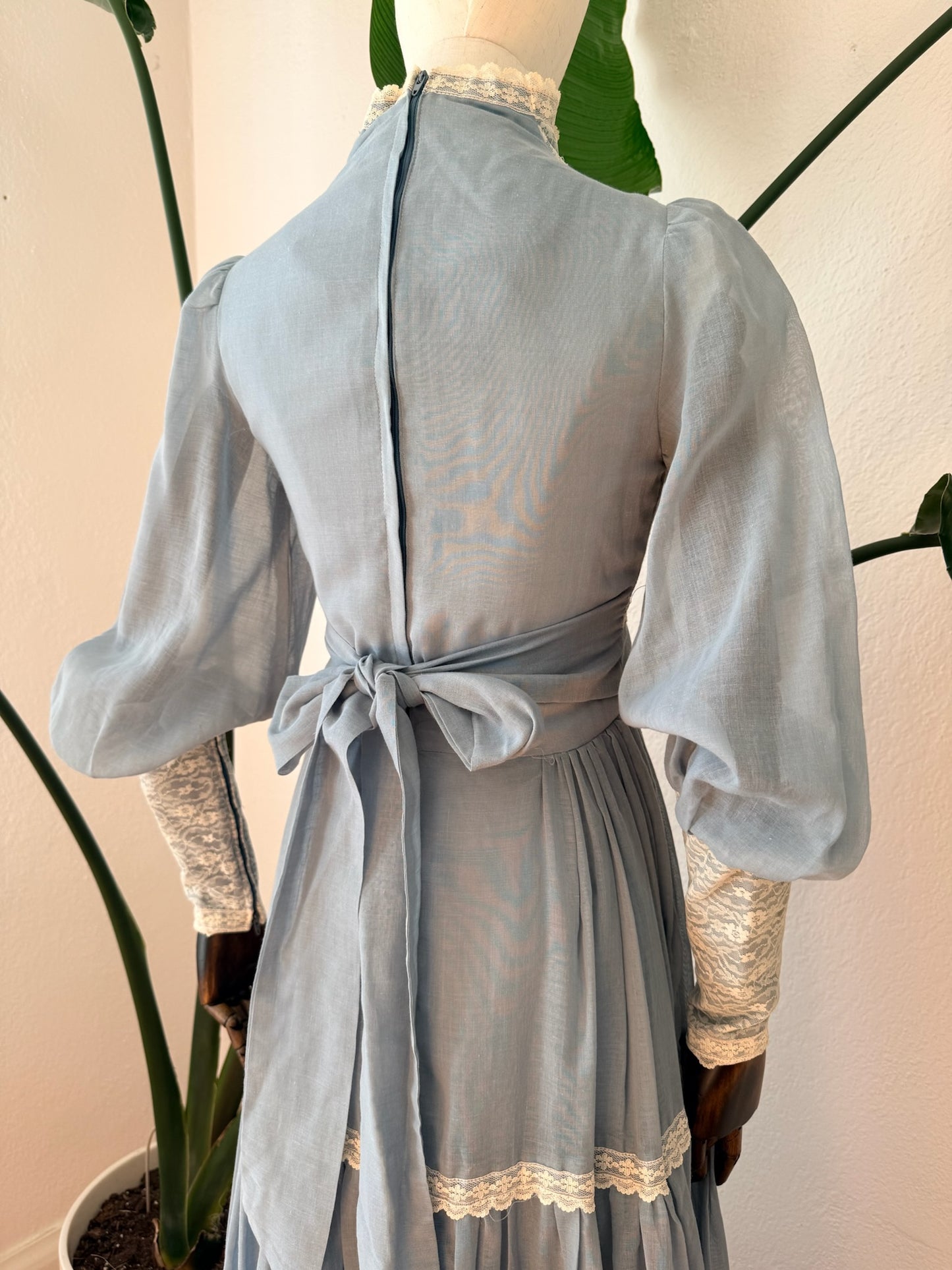 Vintage 1970s Gunne Sax Prairie Maxi Dress, Size 9