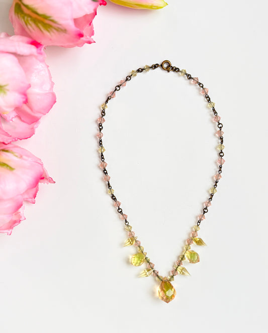 Vintage 1920s/1930s Czechoslovakian Glass Necklace