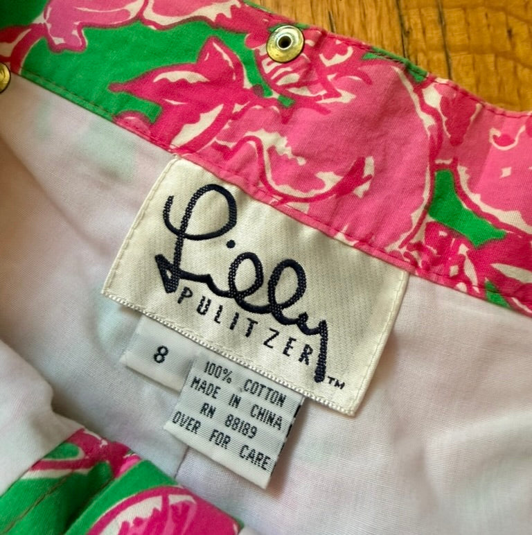 Vintage Late 1990s Lilly Pulitzer Koala Printed Pants, Size Medium