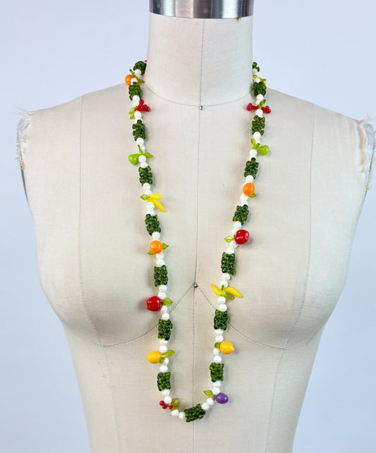 Vintage 1960s/1970s Beaded Fruit Necklace