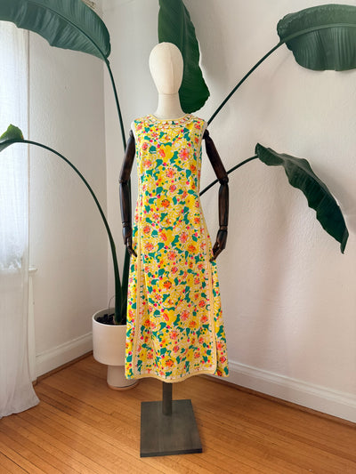 Vintage Late 1960s Lilly Pulitzer Printed Dress Size Medium