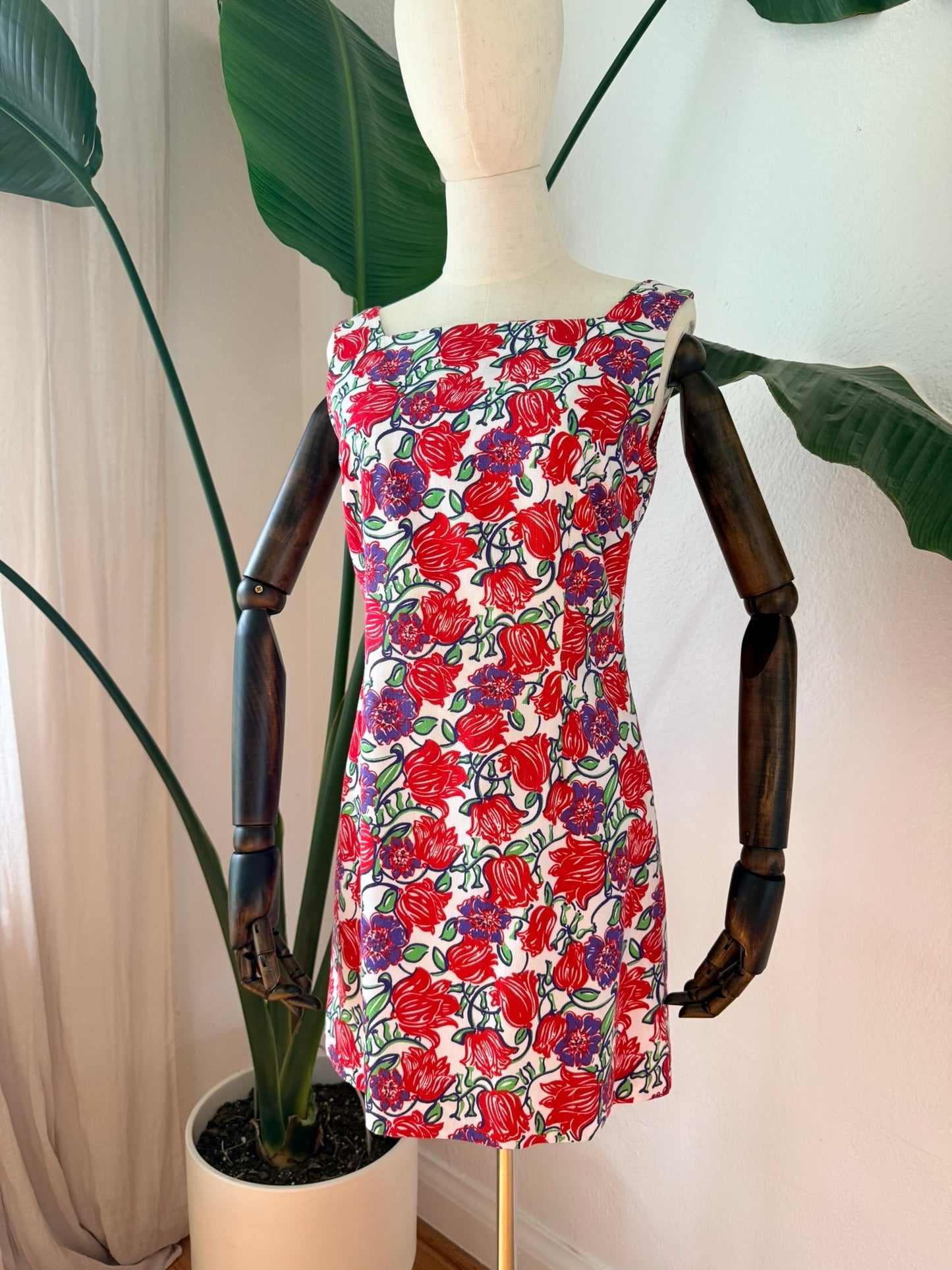 Vintage Late 1990s Lilly Pulitzer Printed Summer Dress Size Small