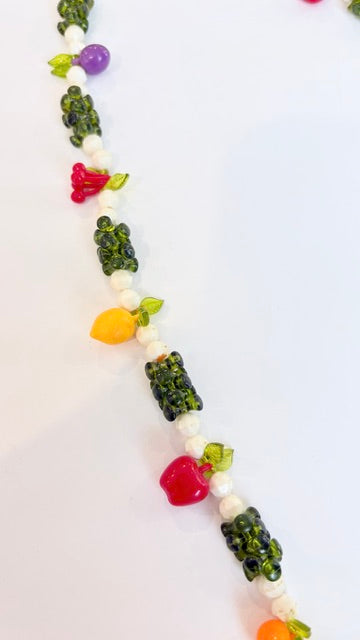 Vintage 1960s/1970s Beaded Fruit Necklace