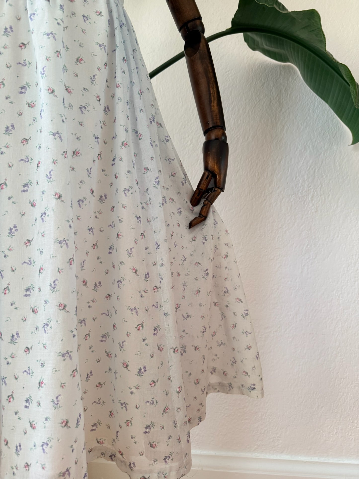 Vintage 1970s Gunne Sax Floral Print Dress Size 11