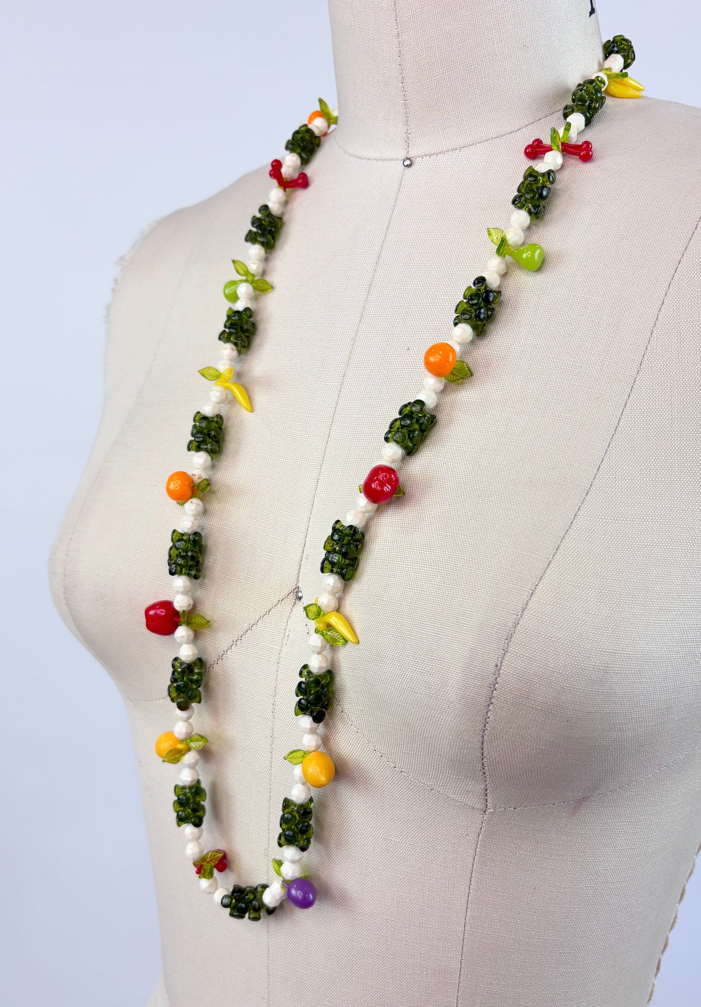 Vintage 1960s/1970s Beaded Fruit Necklace