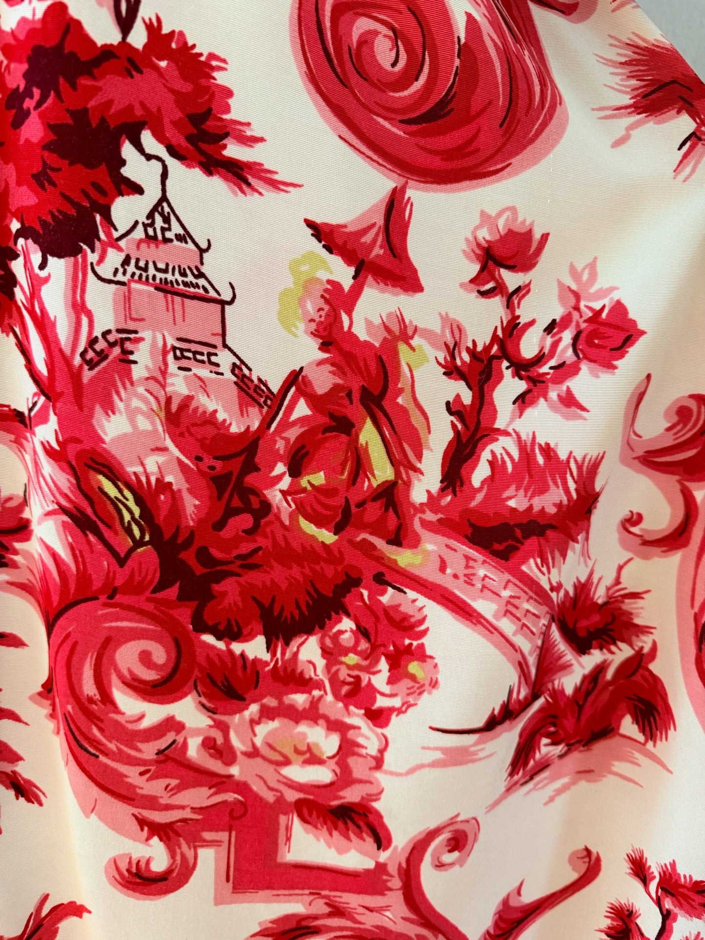 Vintage 1940s Printed Dressing Gown Robe, Size