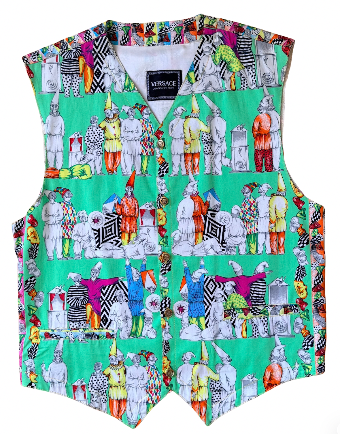 Vintage 1990s Versace Jeans Couture Vest Size Medium