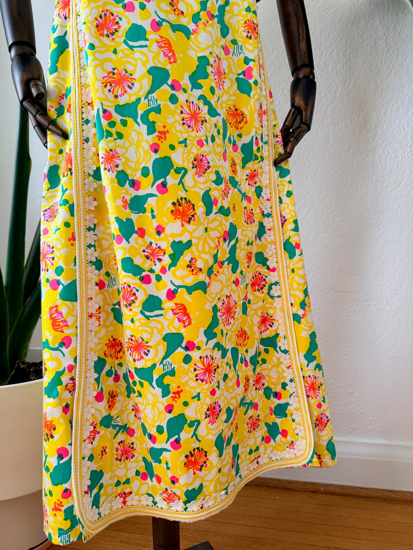 Vintage Late 1960s Lilly Pulitzer Printed Dress Size Medium